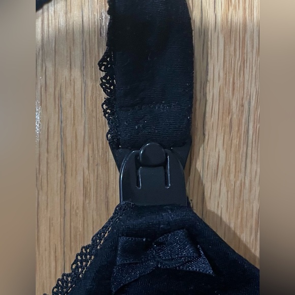 EUC A Pea In The Pod Nursing Maternity Black 36D Lace Trim Smooth T shirt Bra - Picture 2 of 14